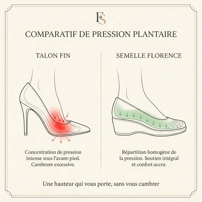 Mules Compensées Fleuries